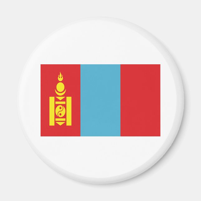 Imán Bandera de Mongolia (Frente)