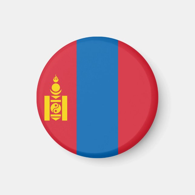 Imán Bandera de Mongolia (Frente)