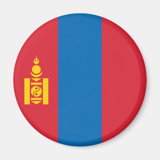 Imán Bandera de Mongolia (Frente)
