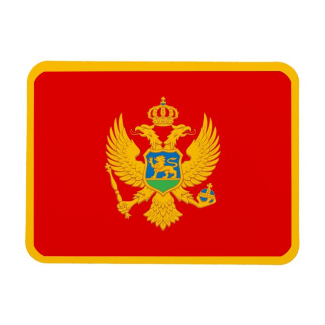 Imán Bandera de Montenegro (Horizontal)