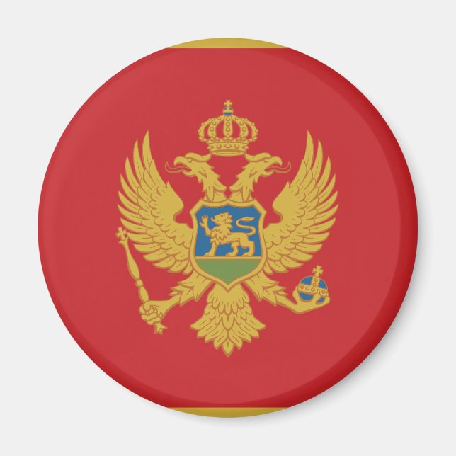 Imán Bandera de Montenegro (Frente)