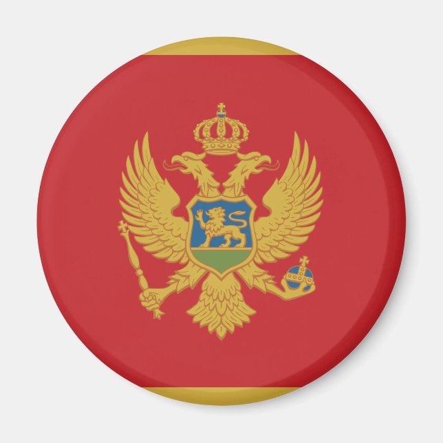 Imán Bandera de Montenegro (Frente)