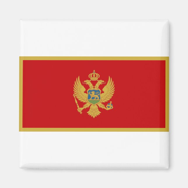 Imán Bandera de Montenegro (Frente)