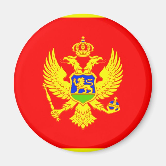 Imán Bandera de Montenegro (Frente)