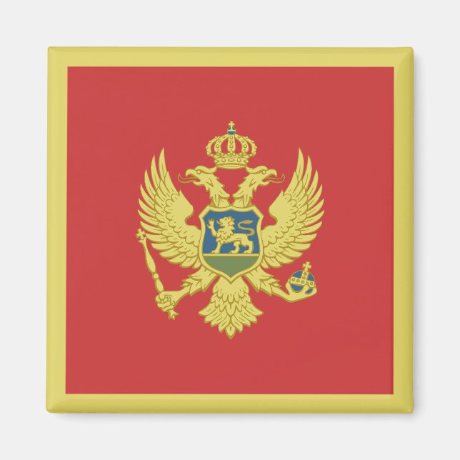 Imán Bandera de Montenegro (Frente)
