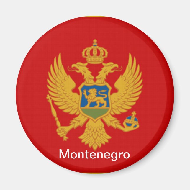 Imán Bandera de Montenegro (Frente)