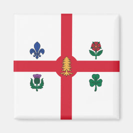Imán Bandera de Montreal (Quebec, Canadá)