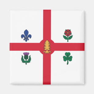 Imán Bandera de Montreal (Quebec, Canadá)