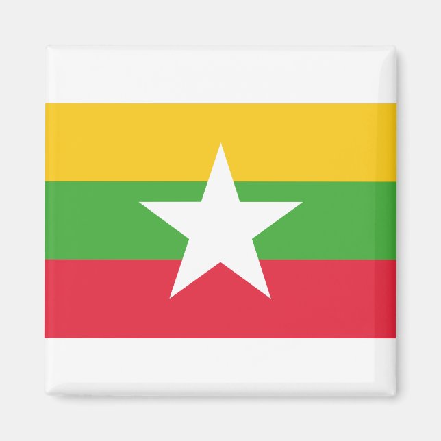 Imán Bandera de Myanmar (Frente)