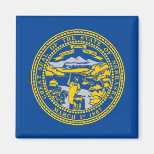 Imán Bandera de Nebraska