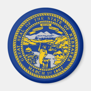 Imán Bandera de Nebraska