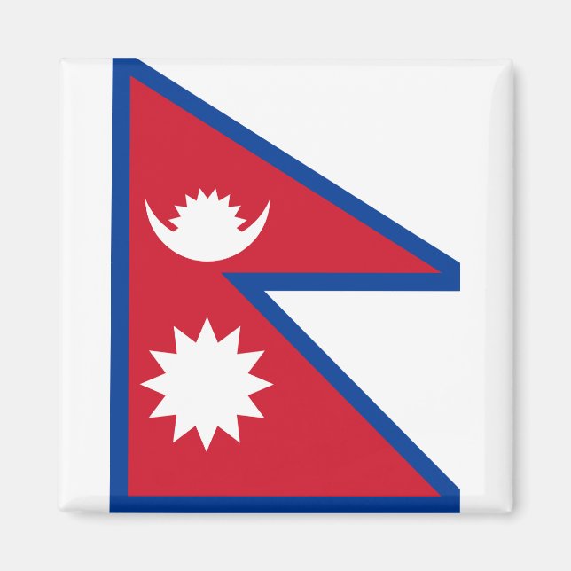 Imán Bandera de Nepal (Frente)