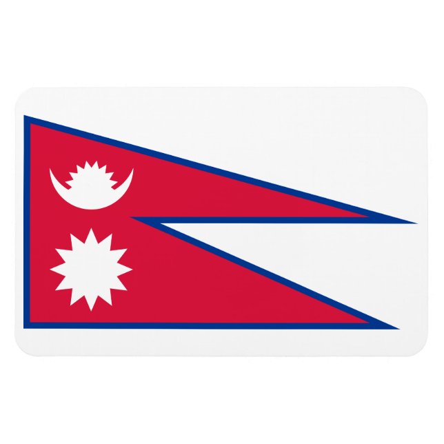 Imán Bandera de Nepal (Horizontal)