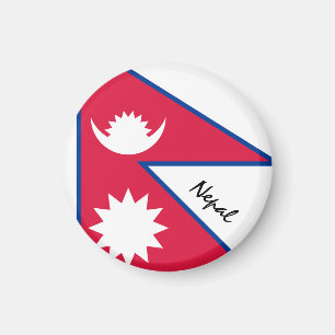 Imán Bandera de Nepal y Asia - hinchas de viajes y depo
