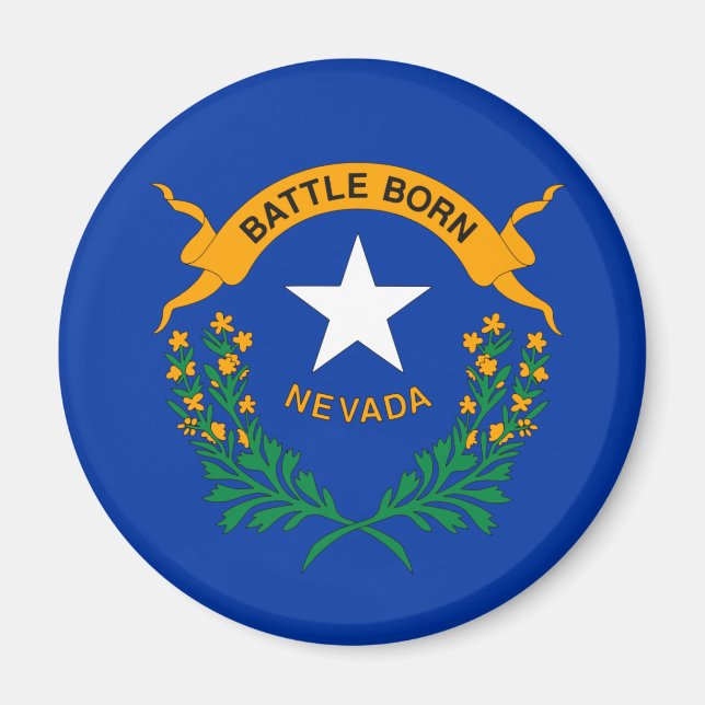Imán Bandera de Nevada (Frente)