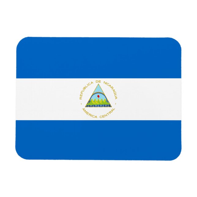 Imán Bandera de Nicaragua (Horizontal)