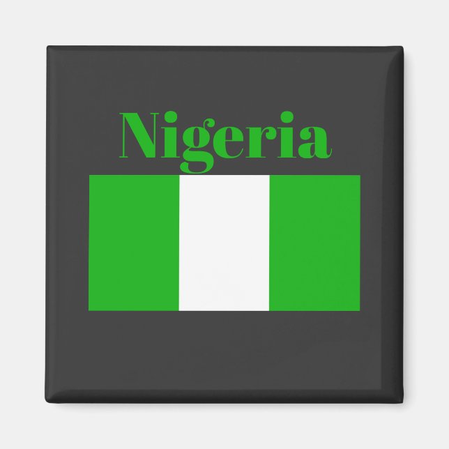 Imán Bandera de Nigeria (Frente)