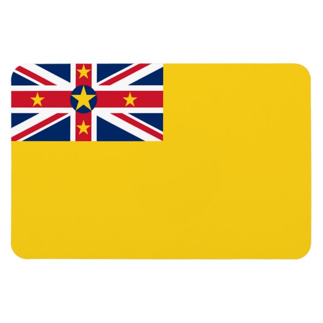 Imán Bandera de Niue (Horizontal)