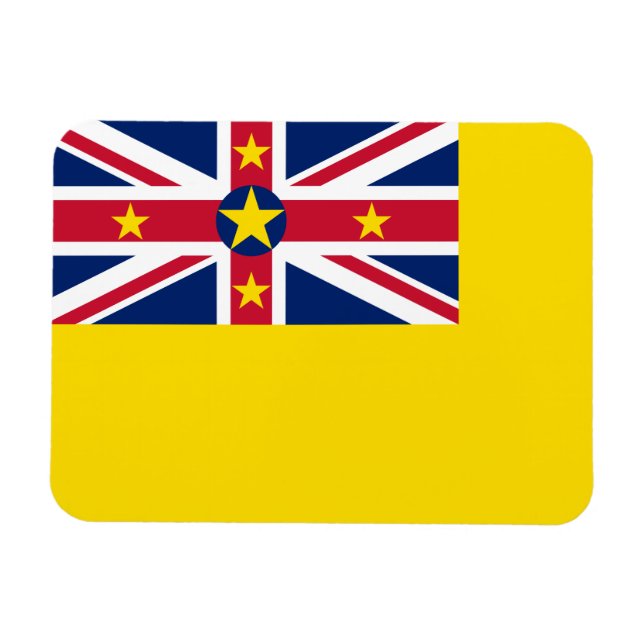 Imán Bandera de Niue (Horizontal)