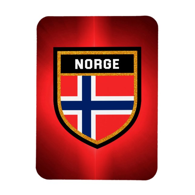 Imán Bandera de Norge (Vertical)