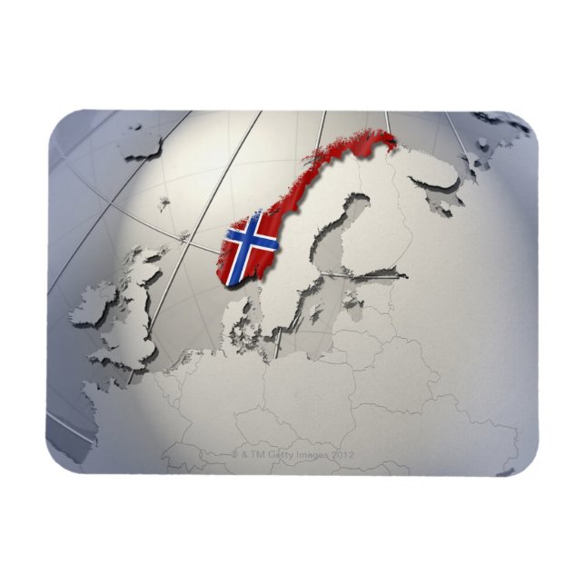 Imán Bandera de Noruega (Horizontal)