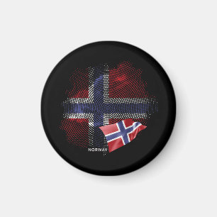 Imán bandera de Noruega