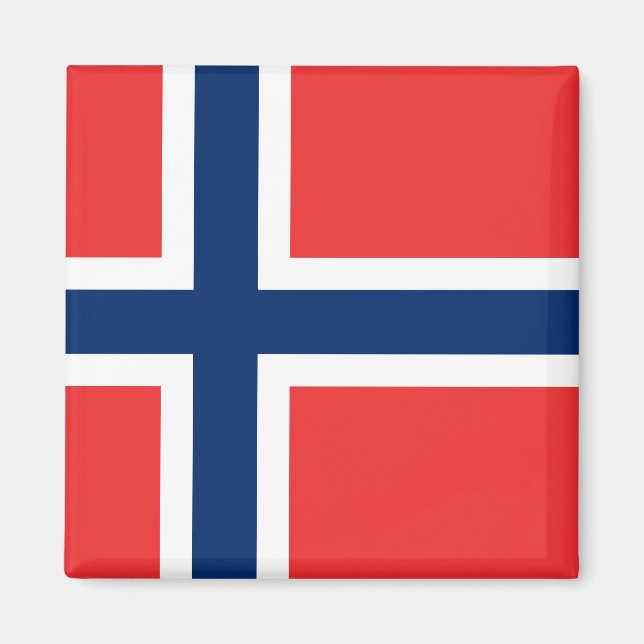 Imán Bandera de Noruega (noruego) (Frente)