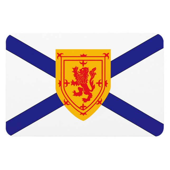 Imán Bandera de NOVA SCOTIA (Horizontal)