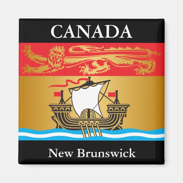 Imán Bandera de Nueva Brunswick (Frente)