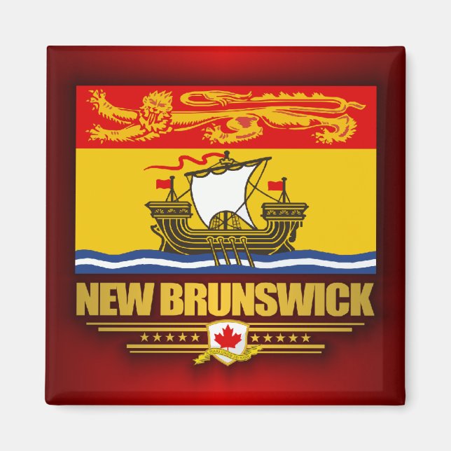 Imán Bandera de Nueva Brunswick (Frente)