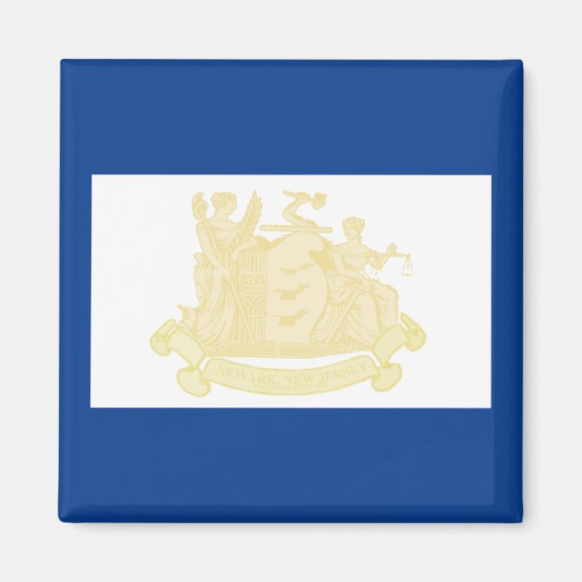 Imán Bandera de Nueva Jersey (Frente)