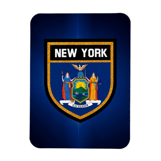 Imán Bandera de Nueva York (Vertical)