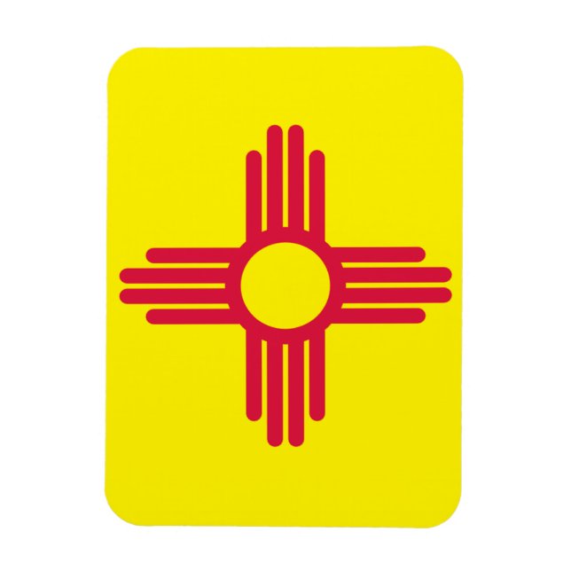 Imán Bandera de Nuevo México (Vertical)