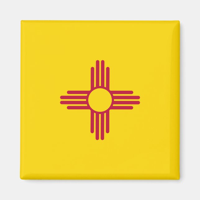 Imán Bandera de Nuevo México (Estado de los Estados Uni (Frente)