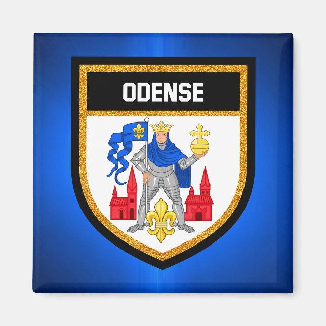 Imán Bandera de Odense (Frente)