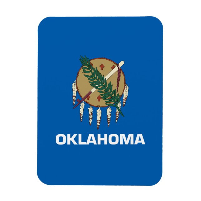 Imán Bandera de Oklahoma (Vertical)