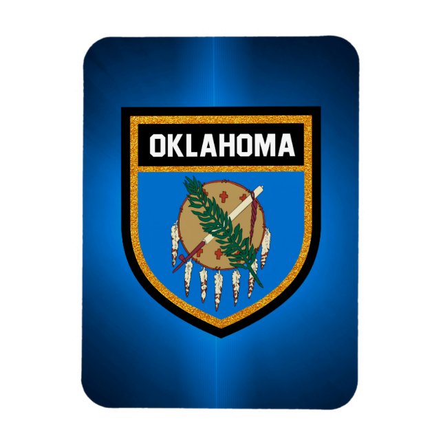 Imán Bandera de Oklahoma (Vertical)