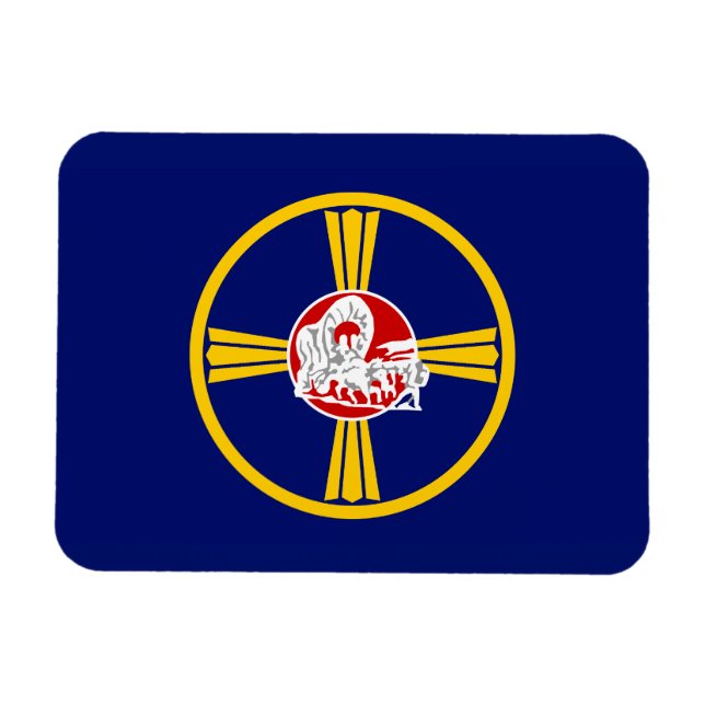 Imán Bandera de Omaha (Nebraska) (Horizontal)