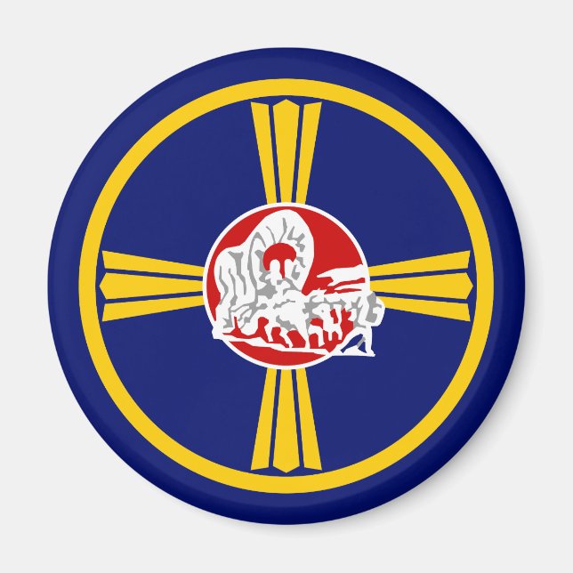 Imán Bandera de Omaha (Nebraska) (Frente)
