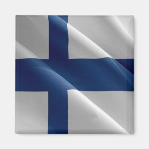 Imán Bandera de ondeo finlandesa zFI002 Finlandia