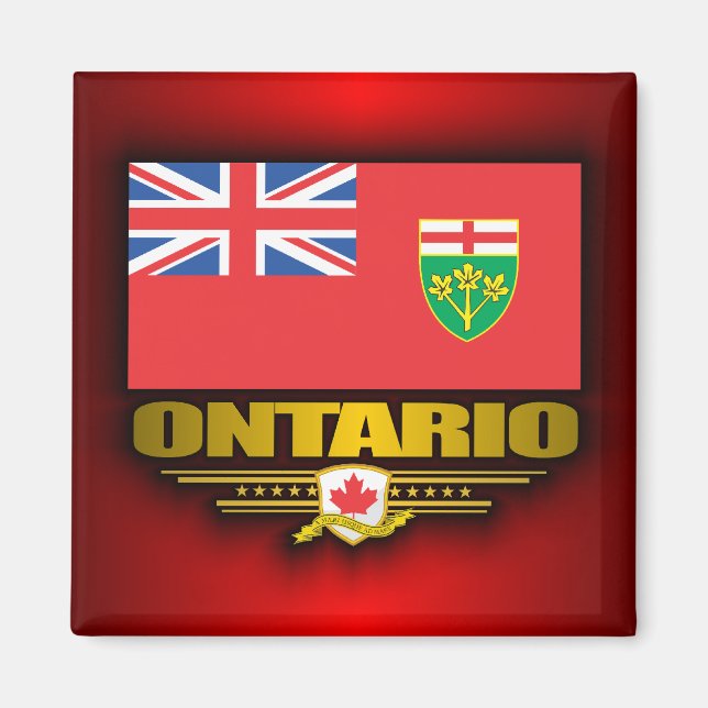 Imán Bandera de Ontario (Frente)