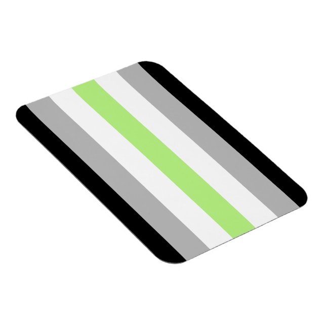 Imán Bandera de orgullo Agender (Lado Derecho)