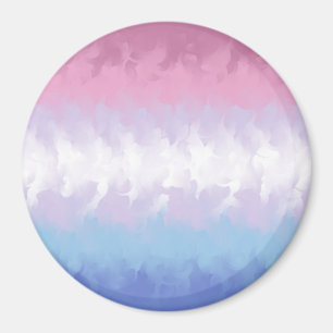 Imán Bandera de Orgullo Bigender Boho Pastel Esponjosa
