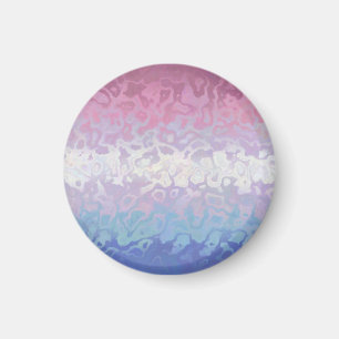 Imán Bandera de orgullo Bigender Groovy Ripply Excéntri