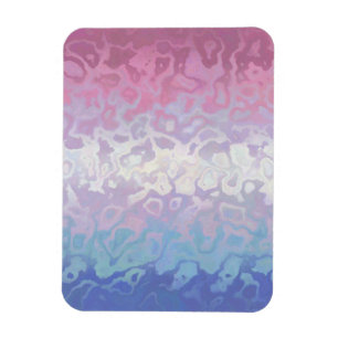 Imán Bandera de orgullo Bigender Groovy Ripply Excéntri
