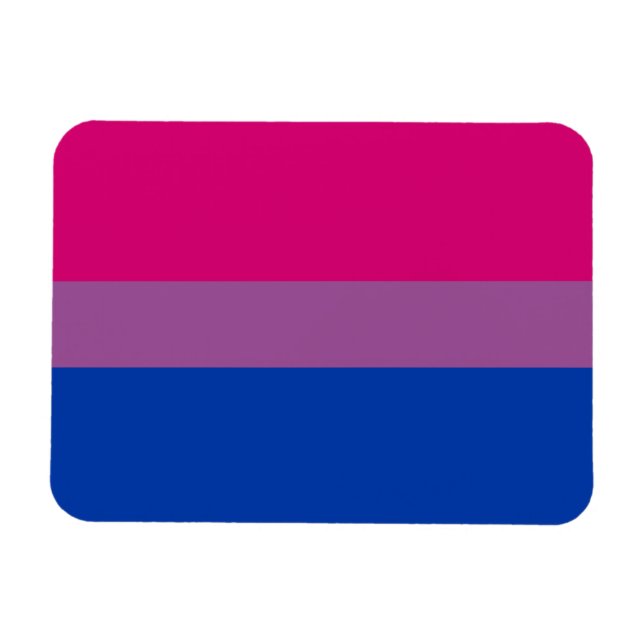 Imán Bandera de orgullo bisexual (Horizontal)
