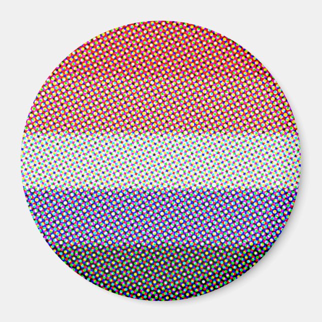 Imán Bandera de Orgullo Cupiorromántico Abstracta Tripp (Frente)