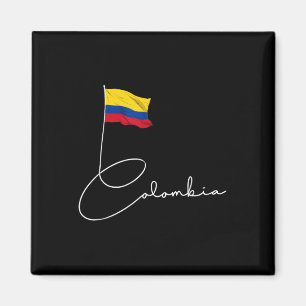 Imán Bandera de orgullo de Colombia Bandera nacional co