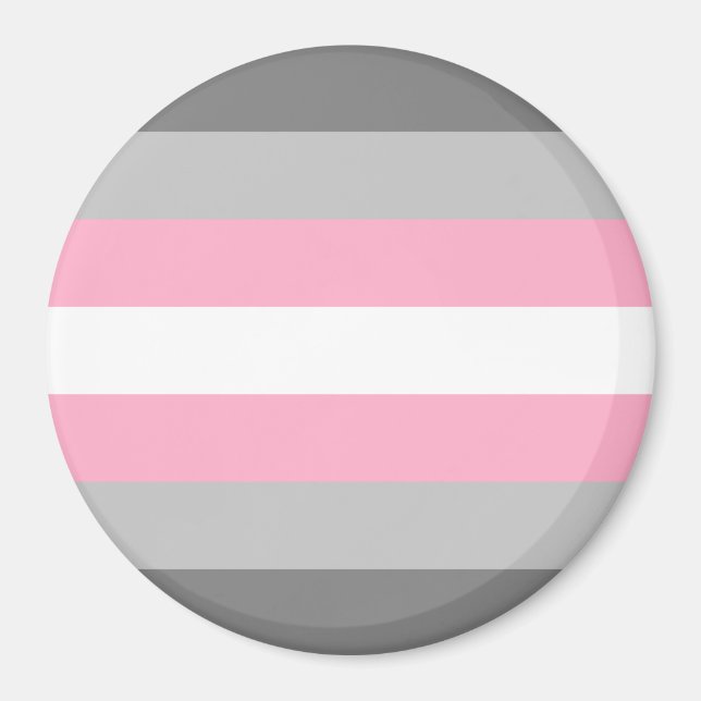 Imán Bandera de Orgullo Demigirl (Frente)