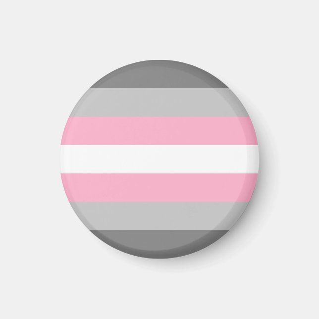 Imán Bandera de Orgullo Demigirl (Frente)